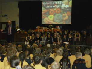 Year 6B assembly- Harvest